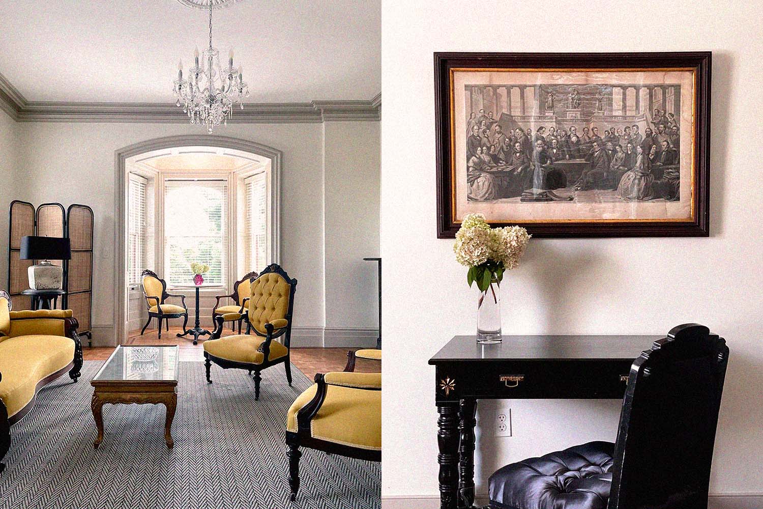 The interiors