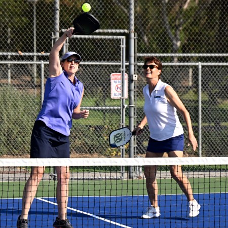 People play pickleball at the Arroyo Seco Racquet Club in South Pasadena