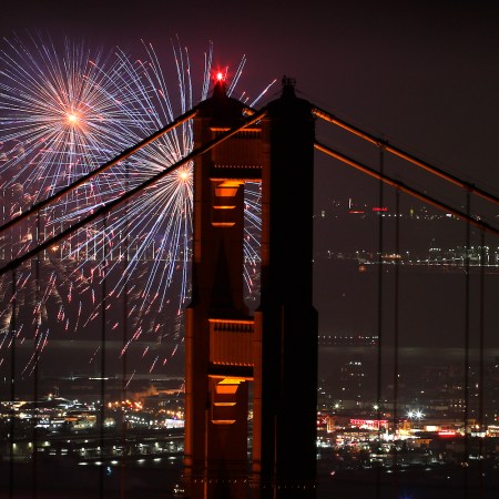 fourth of july fireworks in San Francisco