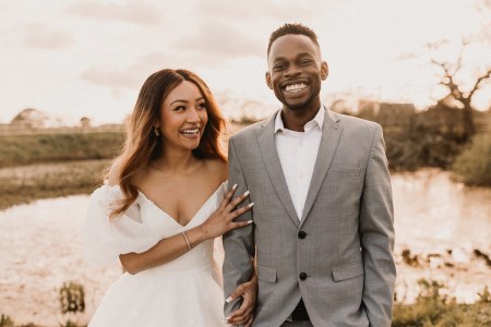 Young Black Couple Elope in Wales UK