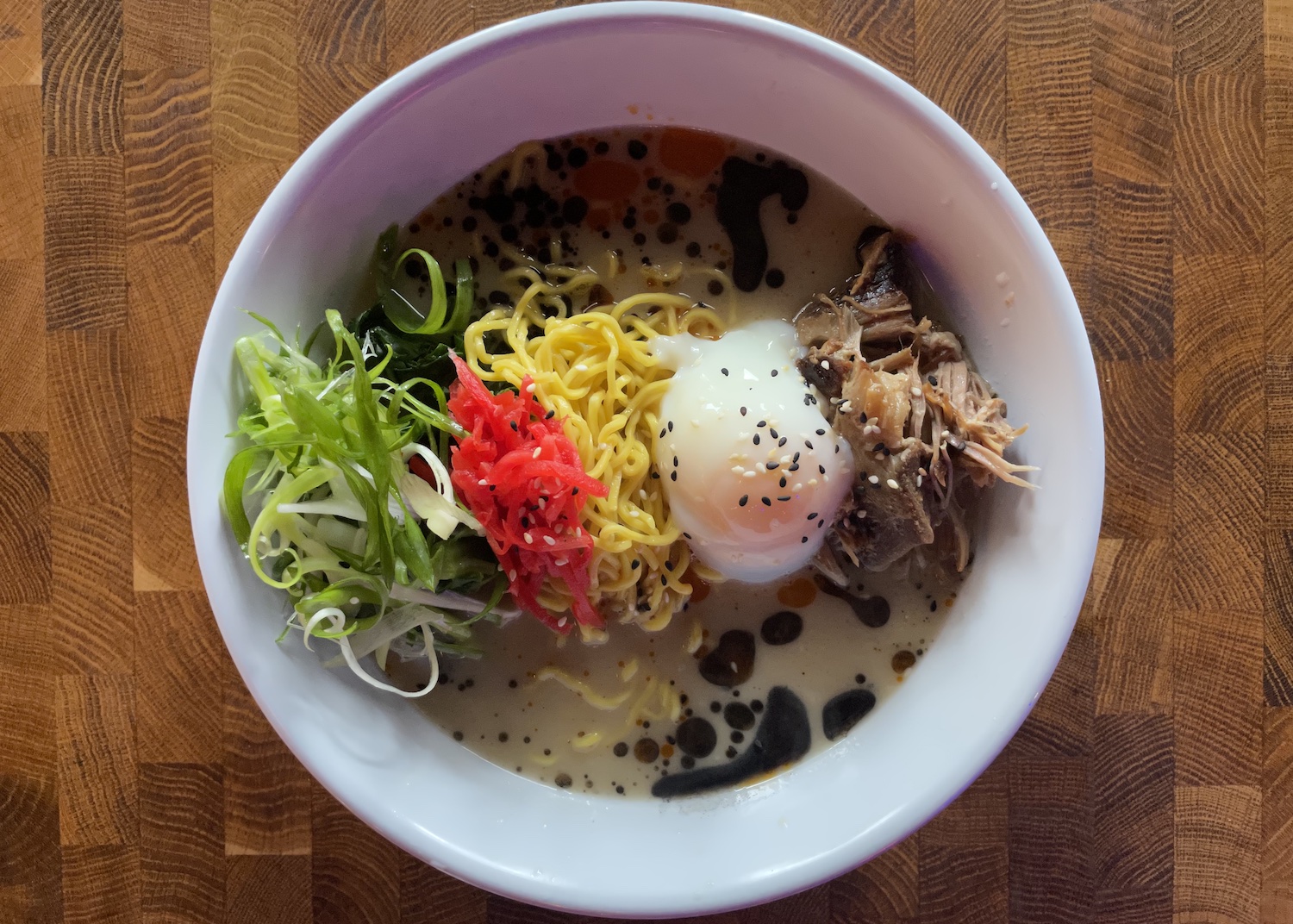 up-close shot of a bowl of ramen.