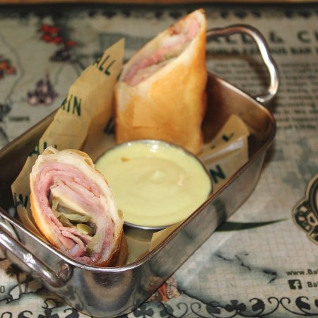 pulled pork spring rolls