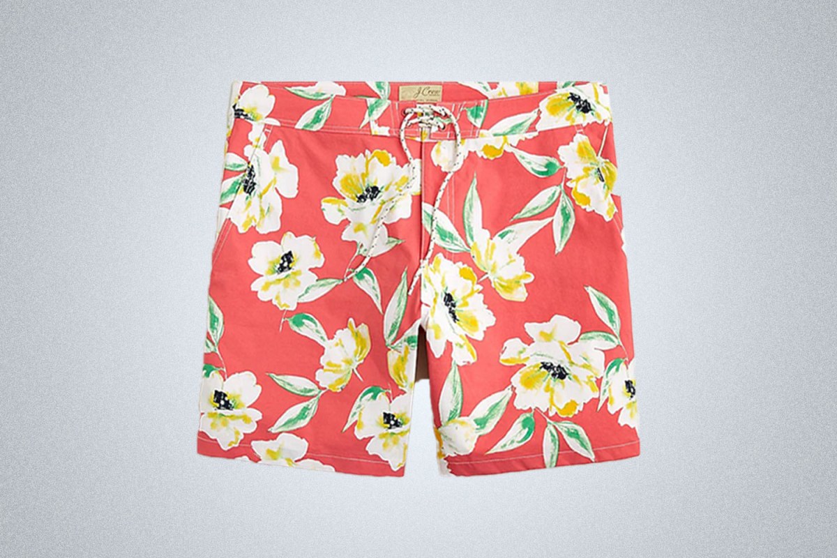 J.Crew 7″ ECONYL Nylon Stretch Breaker Board Short