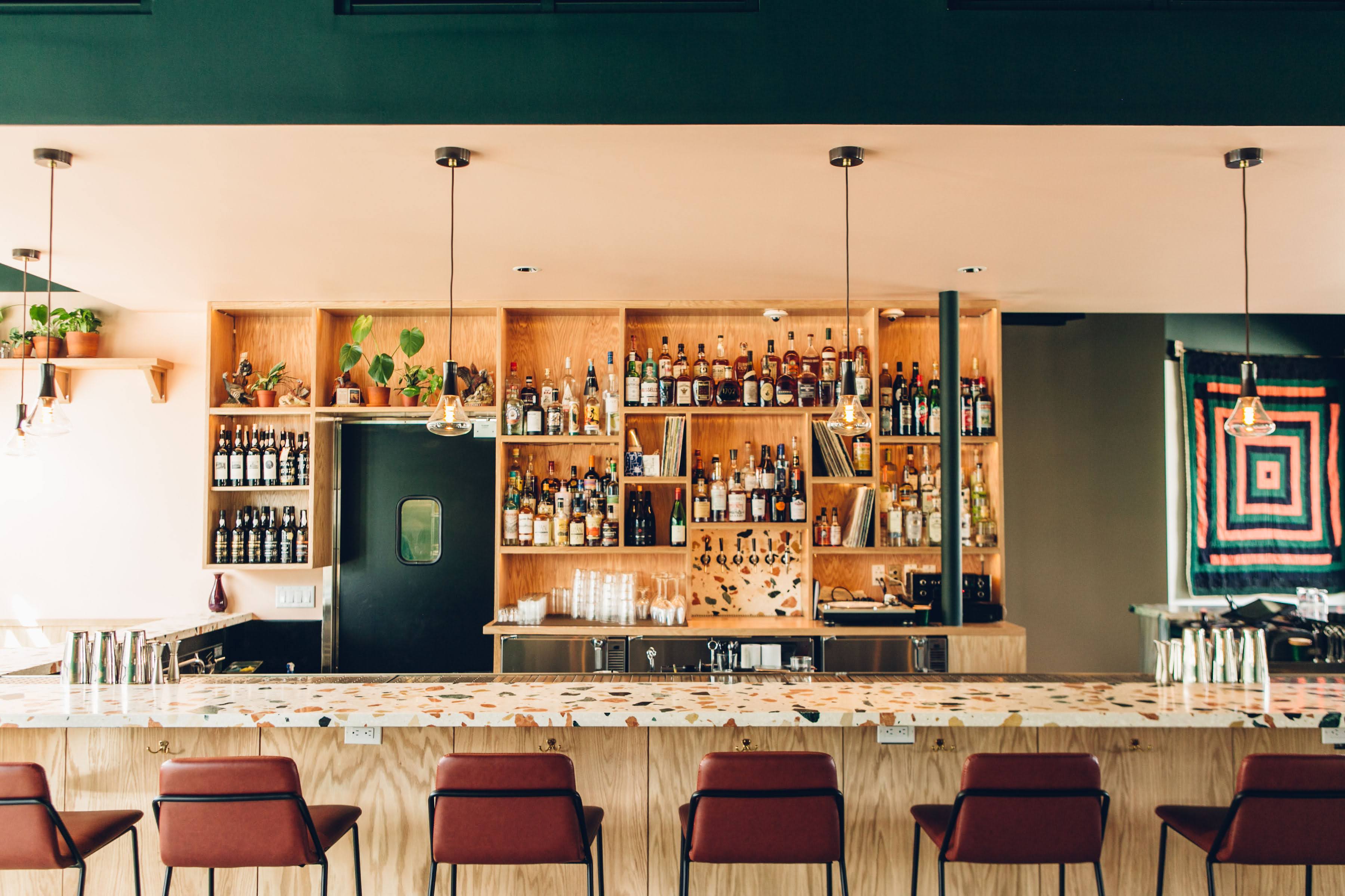 the bar area at Thunderbolt