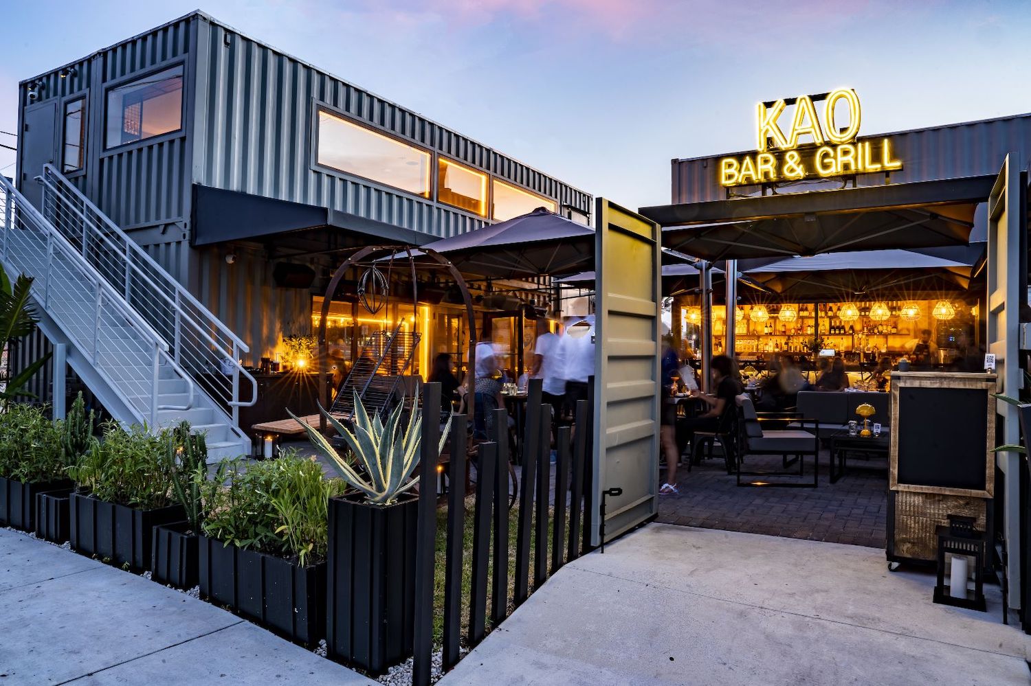 the outside of KAO Bar & Grill