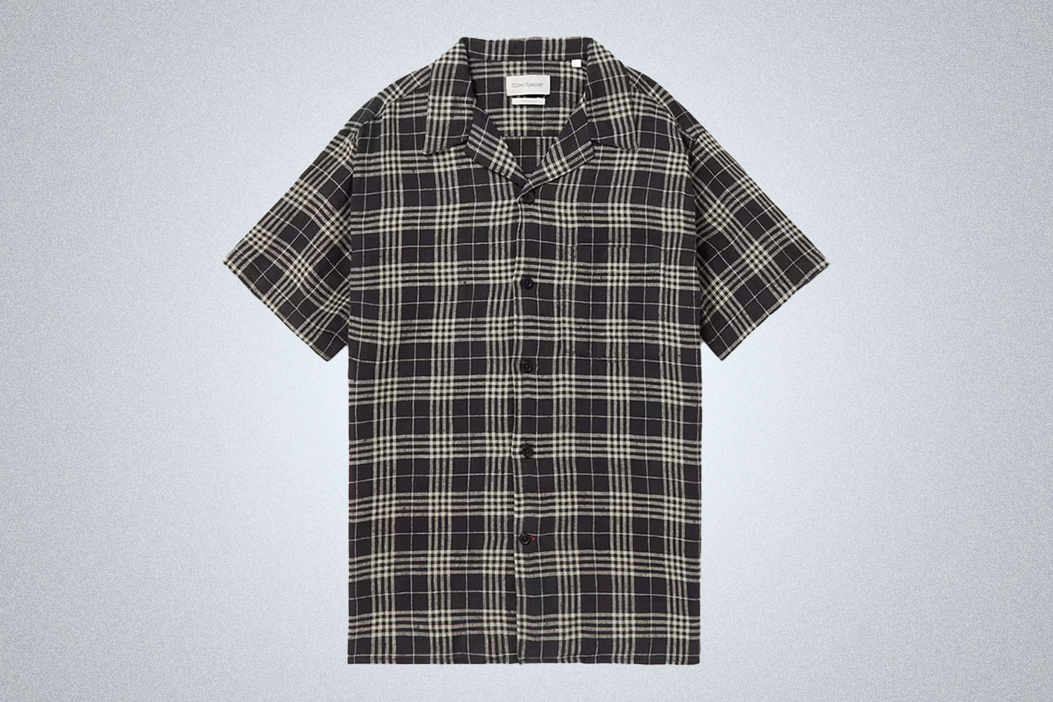 Oliver Spencer Havana Camp-Collar Checked Linen Shirt
