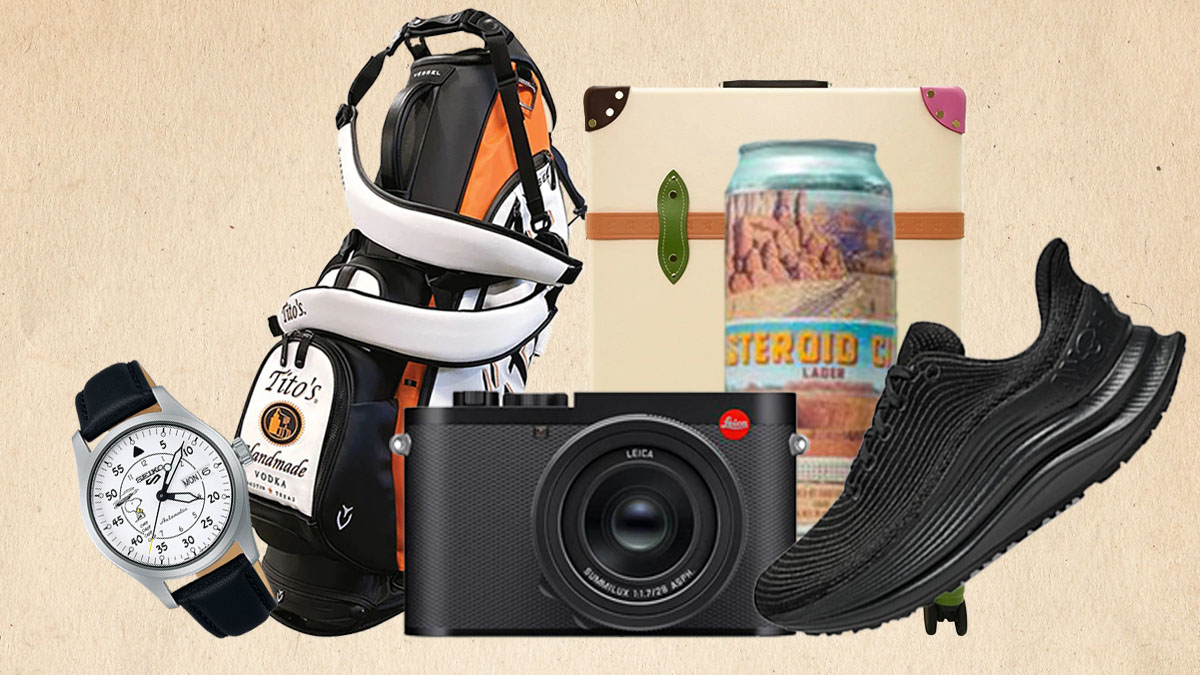 a collage of the products of the week on a tan background
