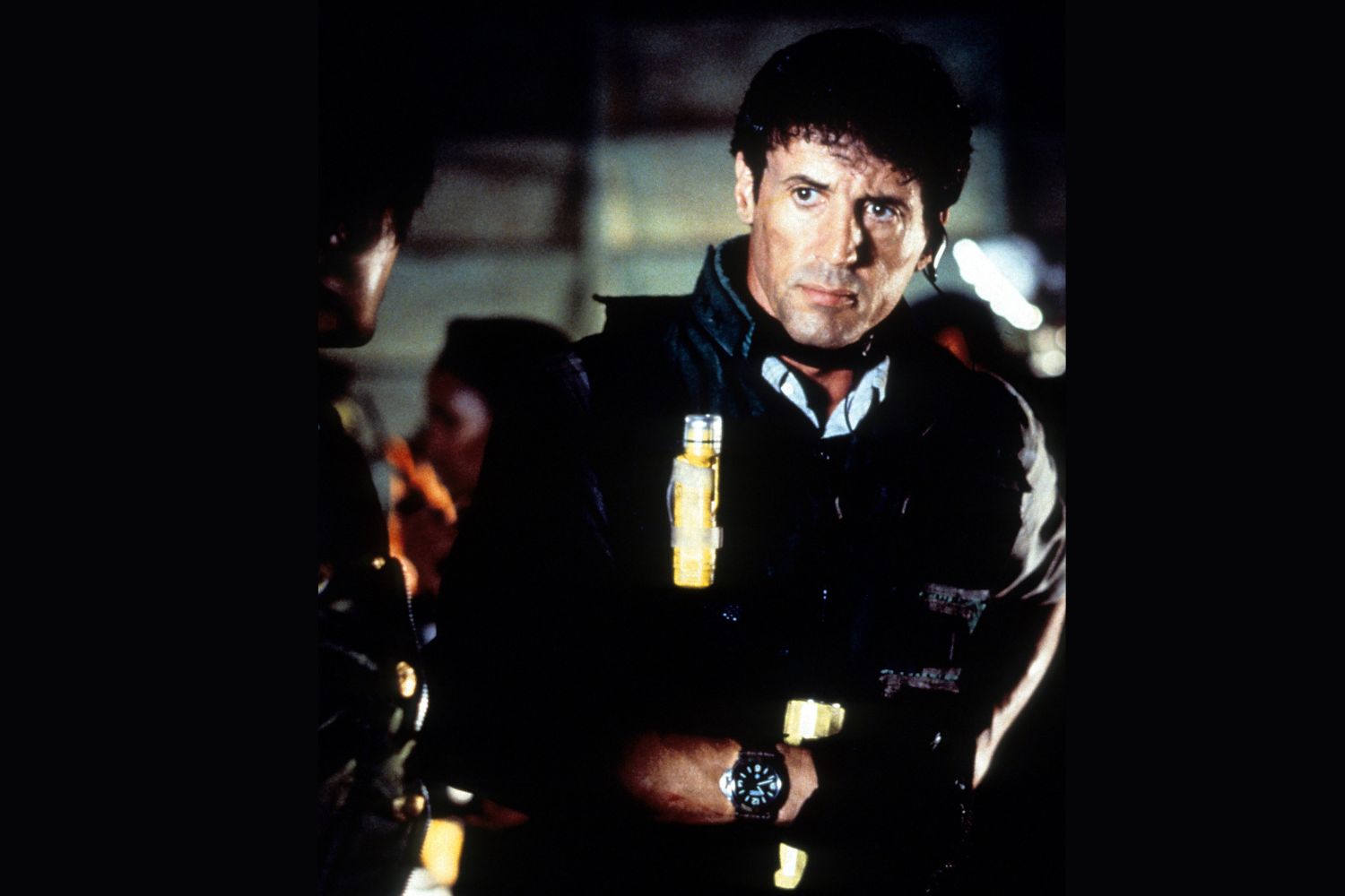 sylvester stallone wearing panerai watch in daylight