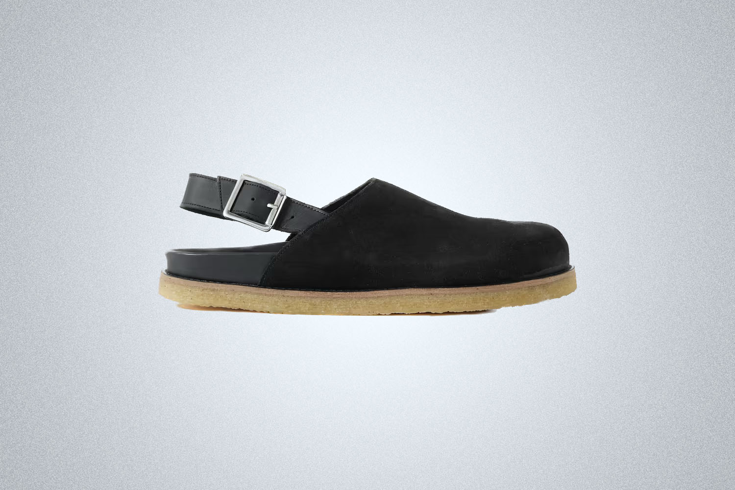 Vinny’s Leather-Trimmed Suede Mules