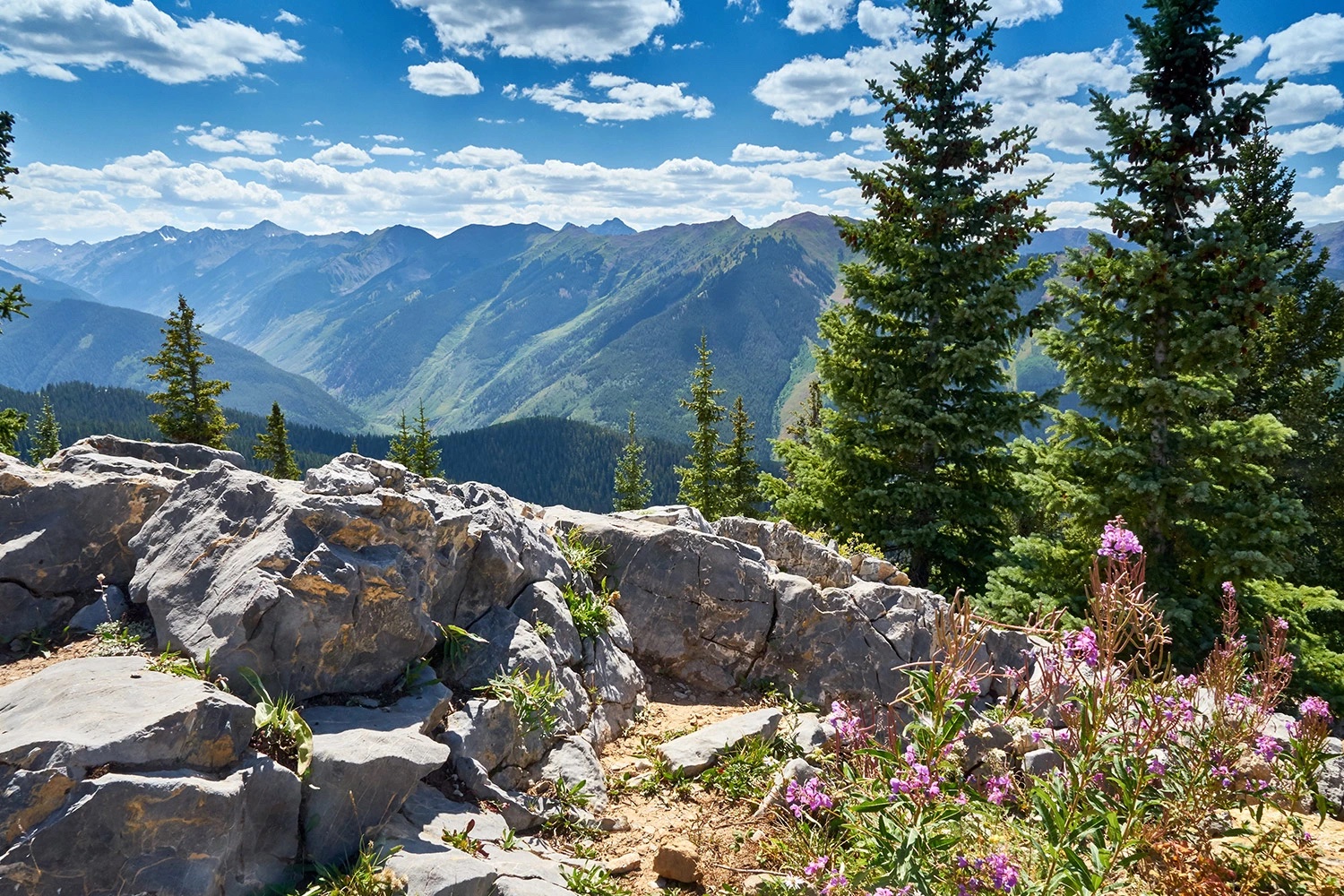 Scenic overlook in Aspen.