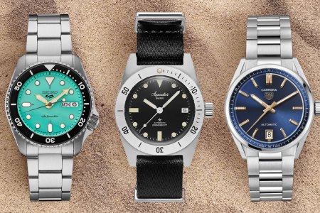 watches on sand.