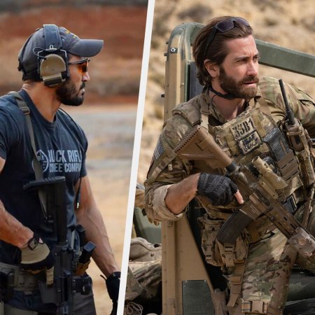 An image featuring a Green Beret and Jake Gyllenhaal.