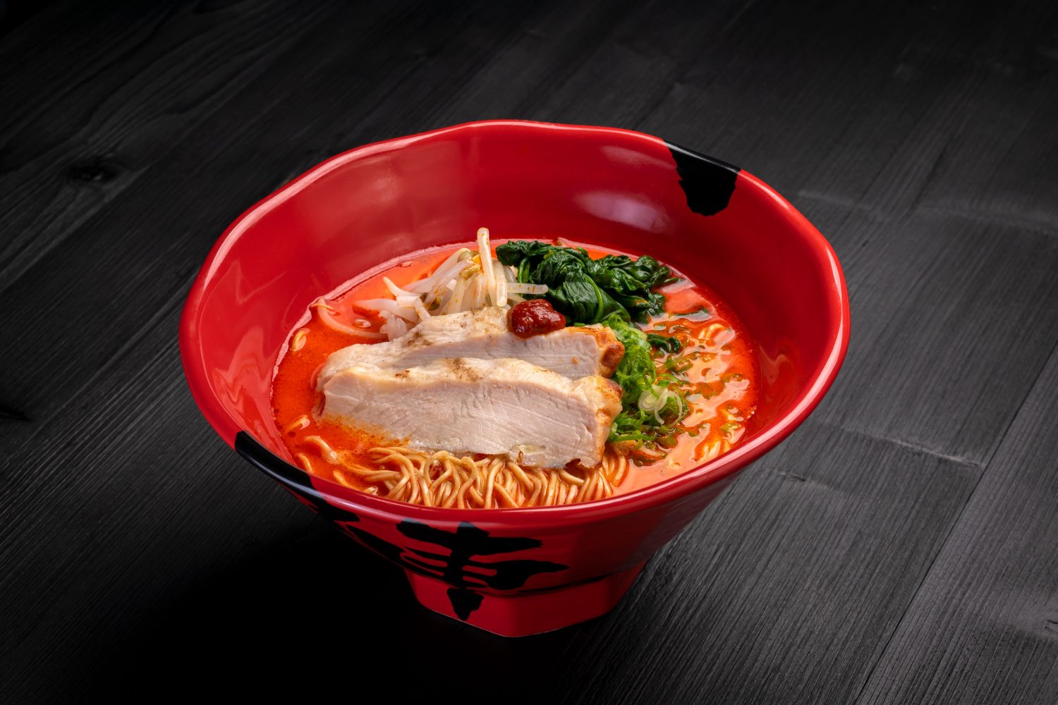 up-close shot of bowl of ramen.