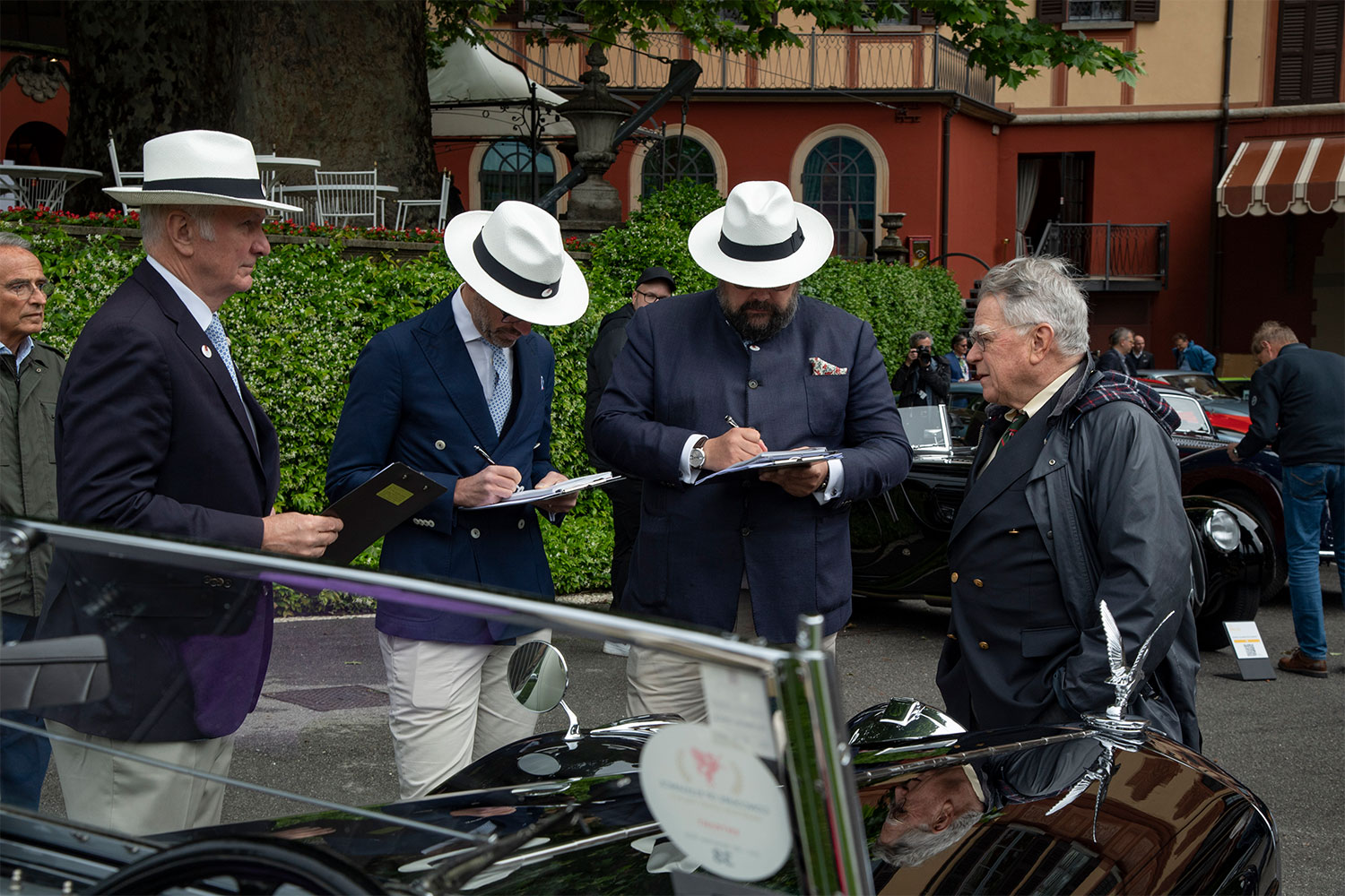 The judges at Concorso d'Eleganza Villa d'Este in 2023