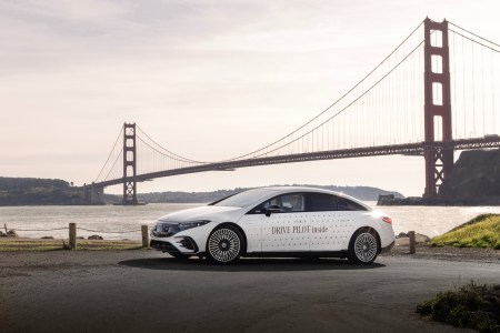 Mercedes near Golden Gate Bridge