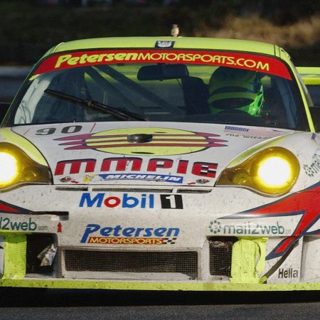 Patrick Long drives during the 24 Hours du Mans in June of 2004.