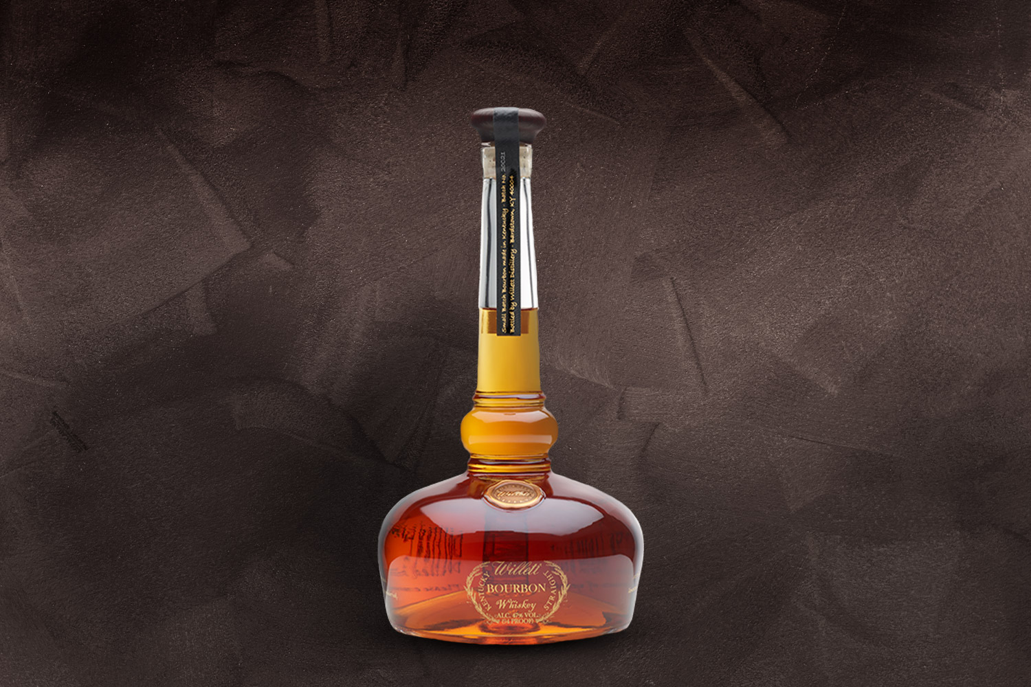 a bottle of Willett Pot Still Reserve on a grey background