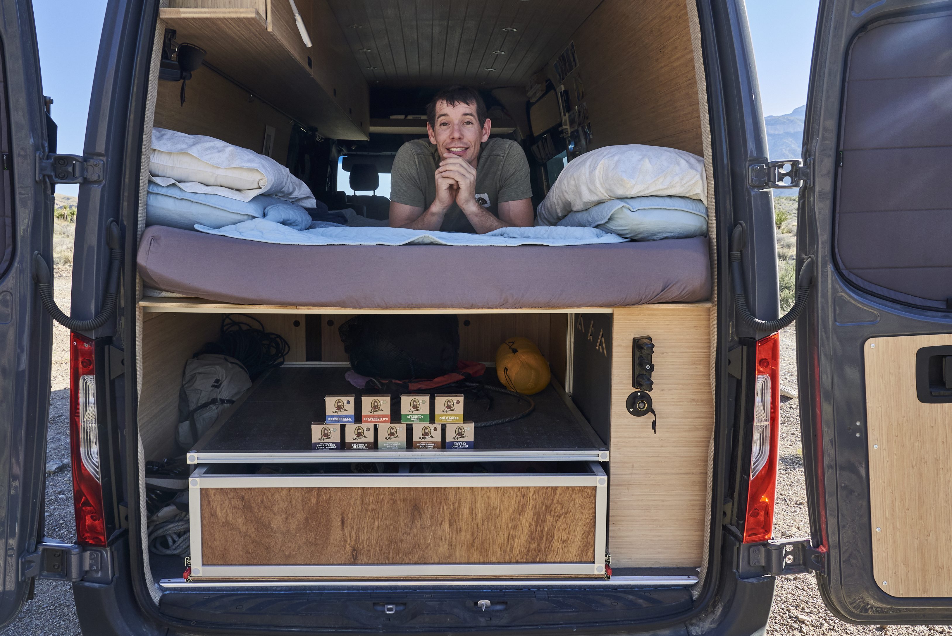 Alex Honnold and his van.
