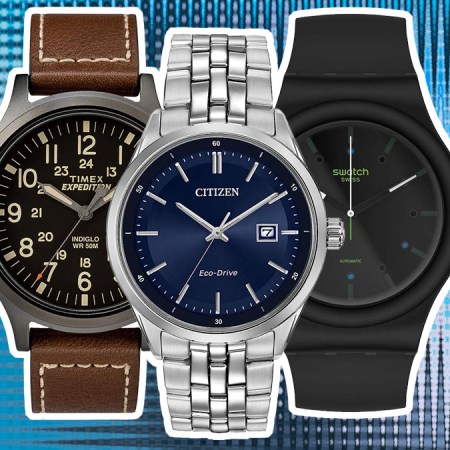 a collage of timepieces from the Amazon Prime Day Watch Deals