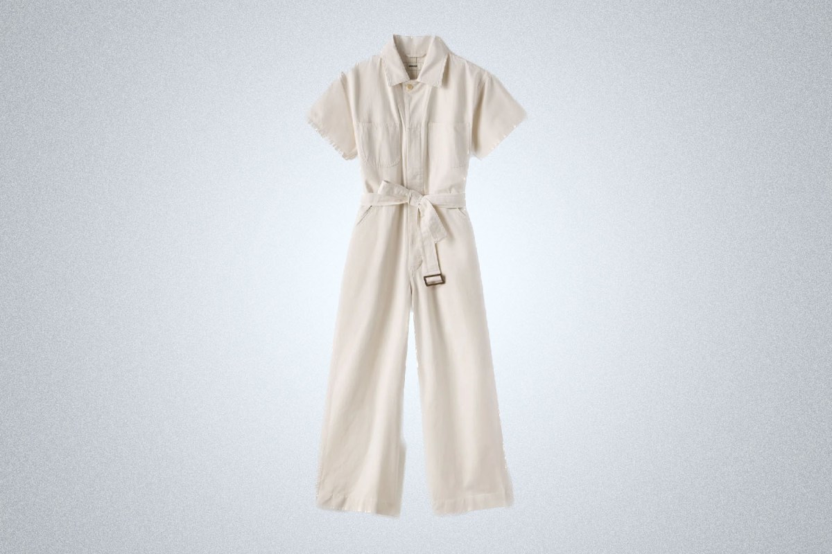 Buck Mason Herringbone Twill S/S Utility Jumpsuit