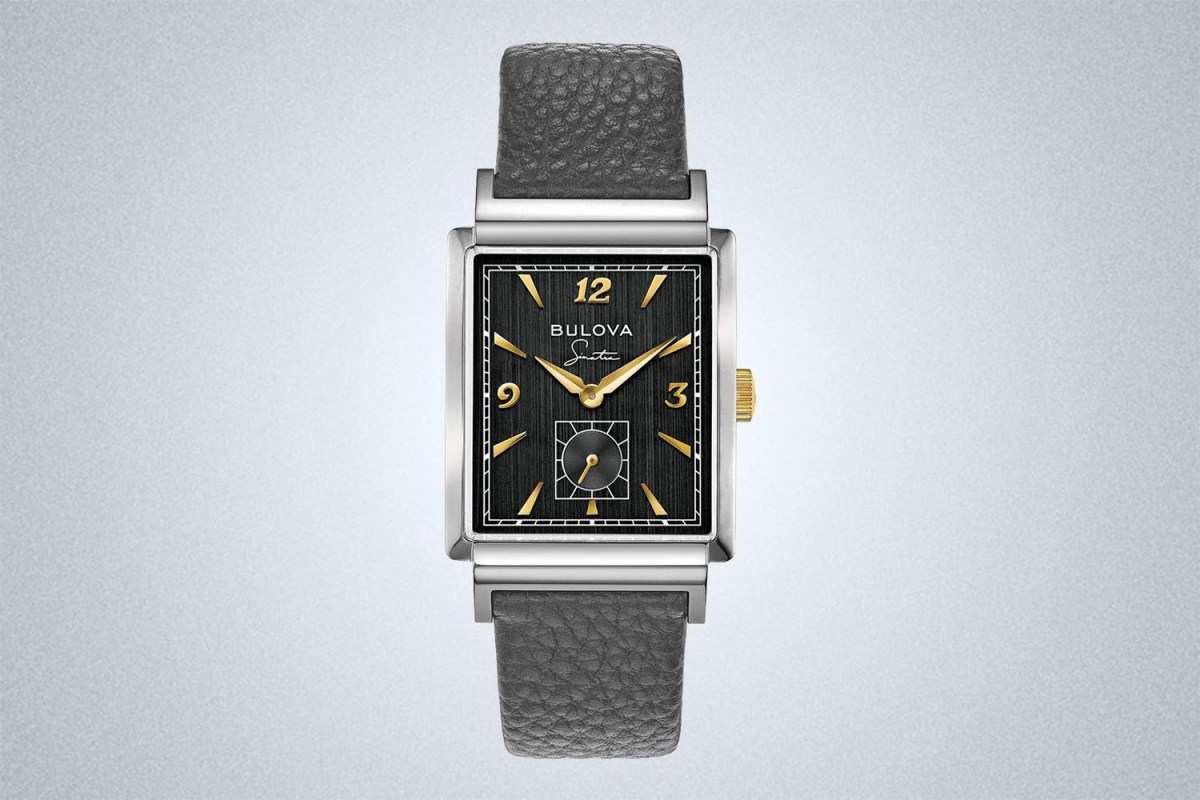 Bulova Frank Sinatra My Way Leather Strap Watch