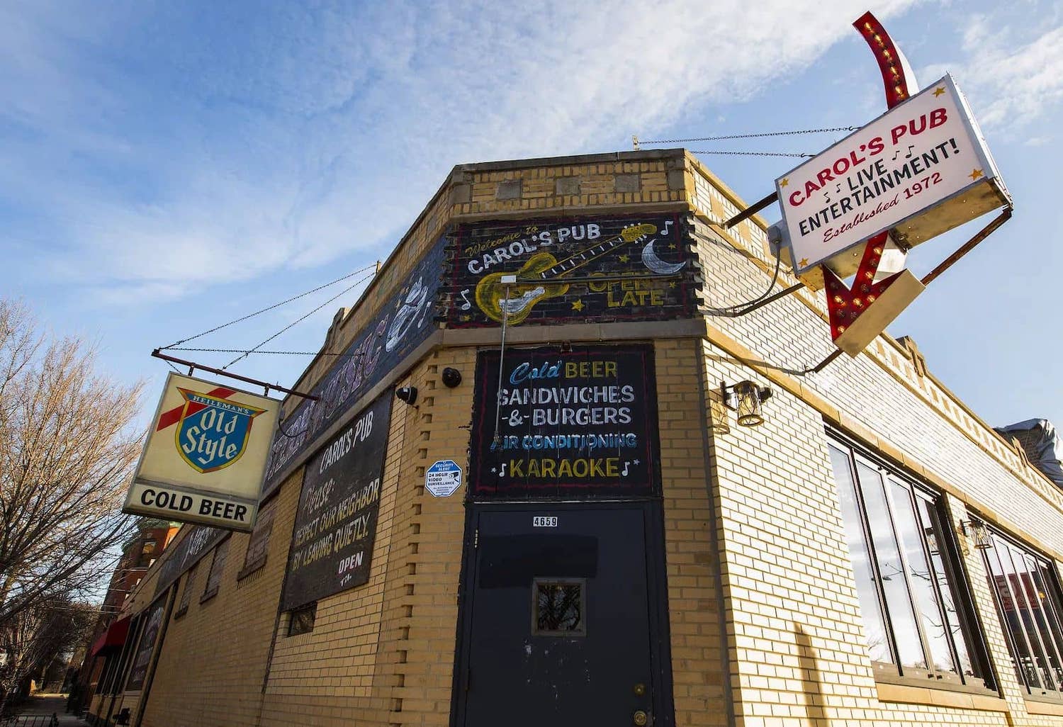 Outside of Carol's Pub