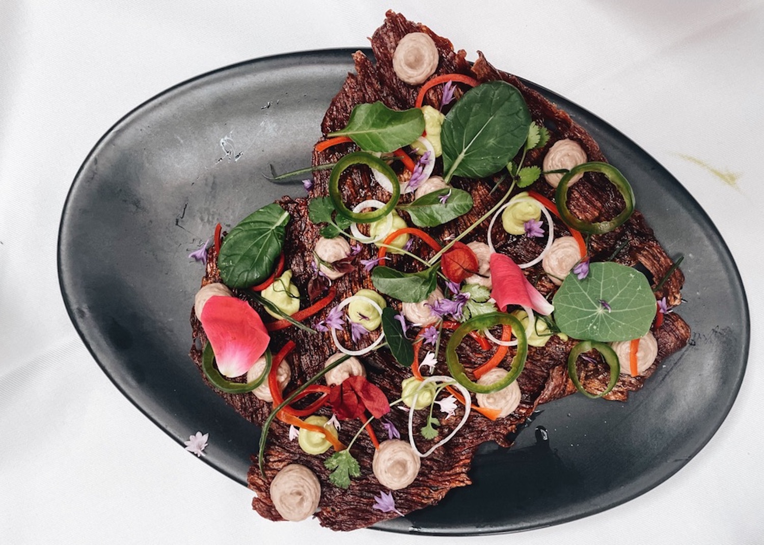 Food on a plate.