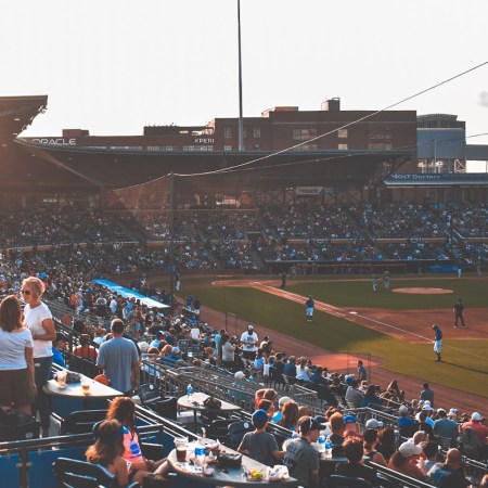 Durham Bulls baseball field.