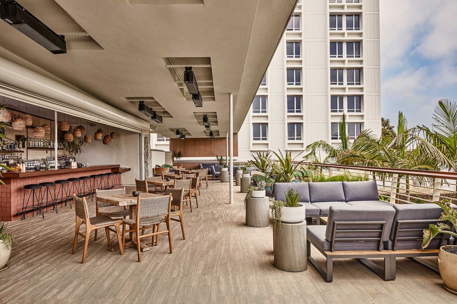 Rooftop bar at Hotel June.