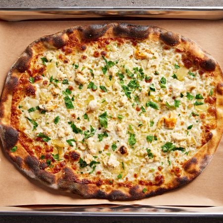 Lala's clam pizza.