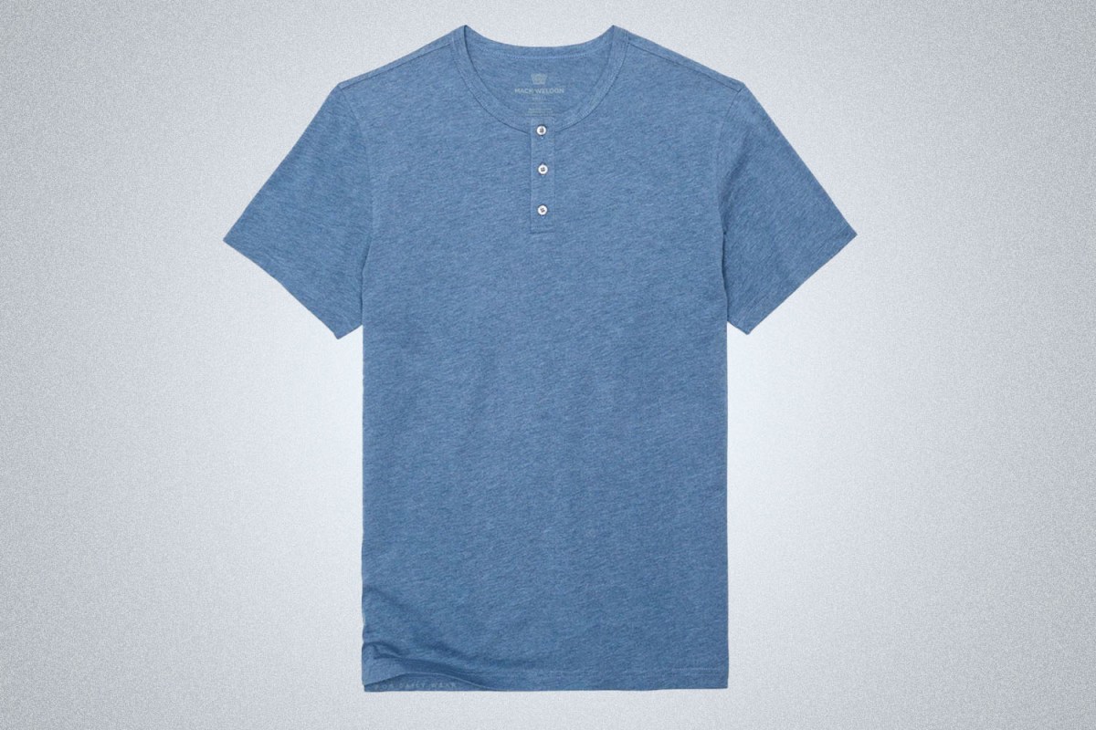 Mack Weldon Pima Short Sleeve Henley