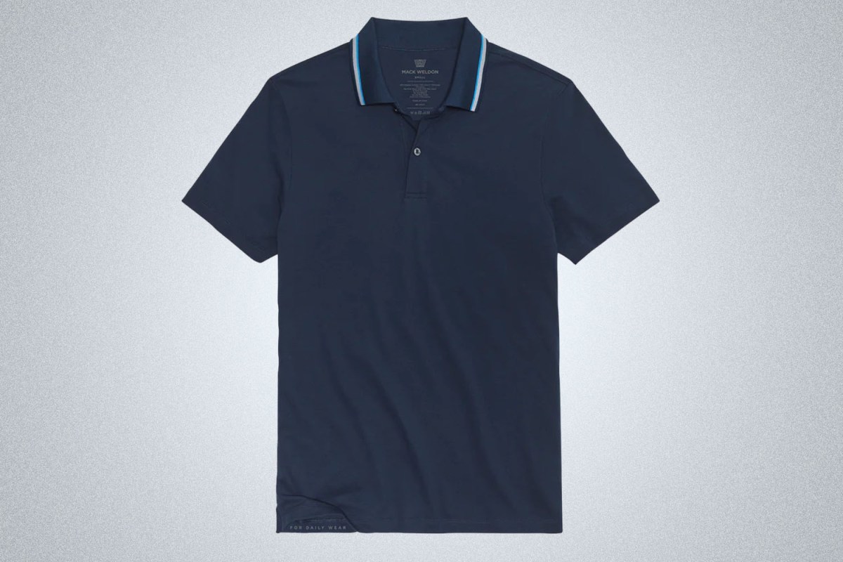 Mack Weldon Silver Piqué Polo