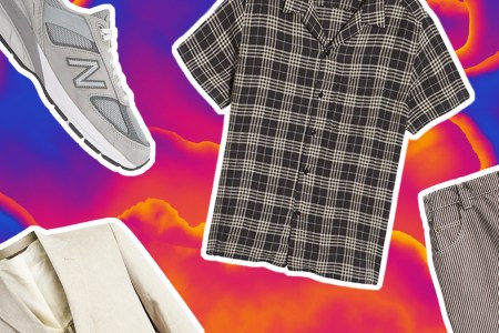 a collage of items from the Nordstrom Anniversary Sale on a red blue background