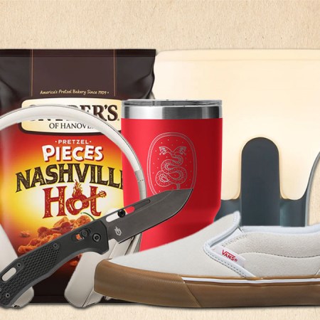 a collage of the products of the week on a tan background