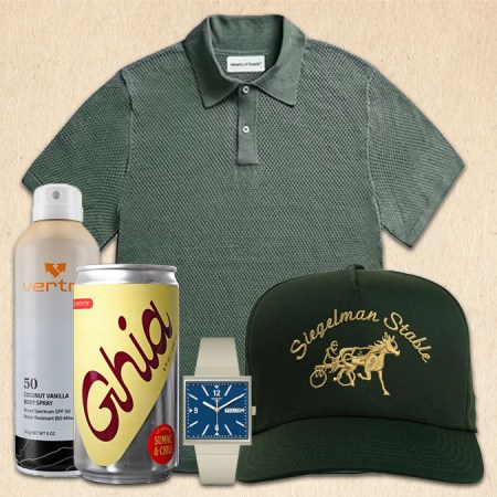 a collage of the products of the week on a tan background