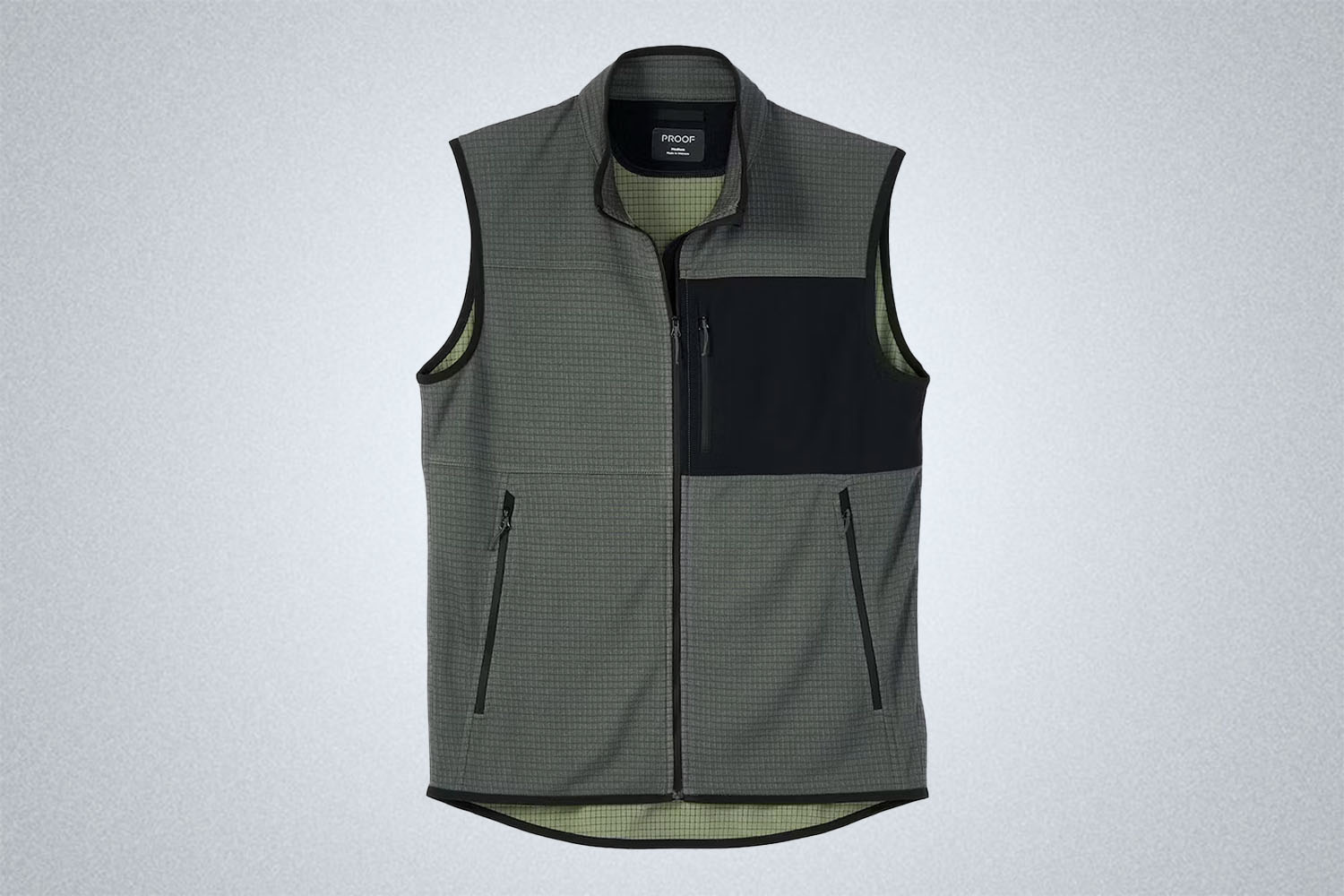 Proof Grid Fleece Vest