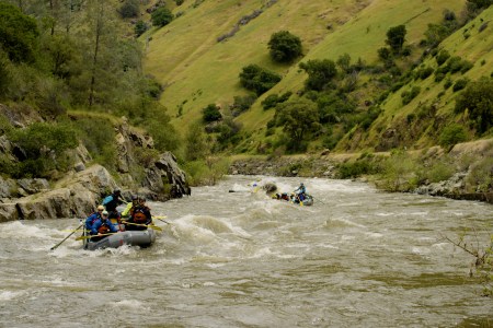 Rafting on the Merced river