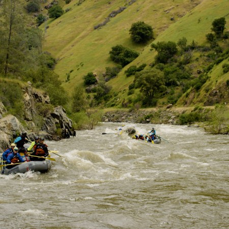 Rafting on the Merced river
