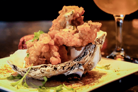 Chicken-fried oysters from Black Tap.