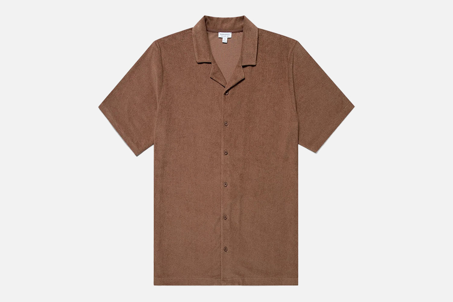 Sunspel Towelling Camp Collar Shirt