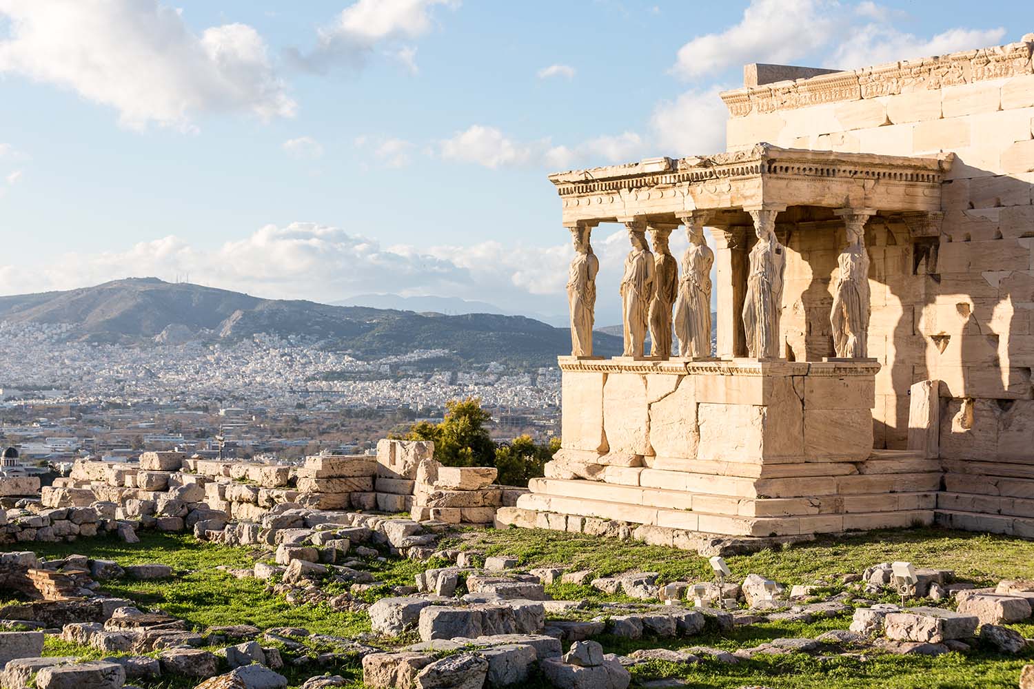 The Porch of the Caryatids, at the Acropolis