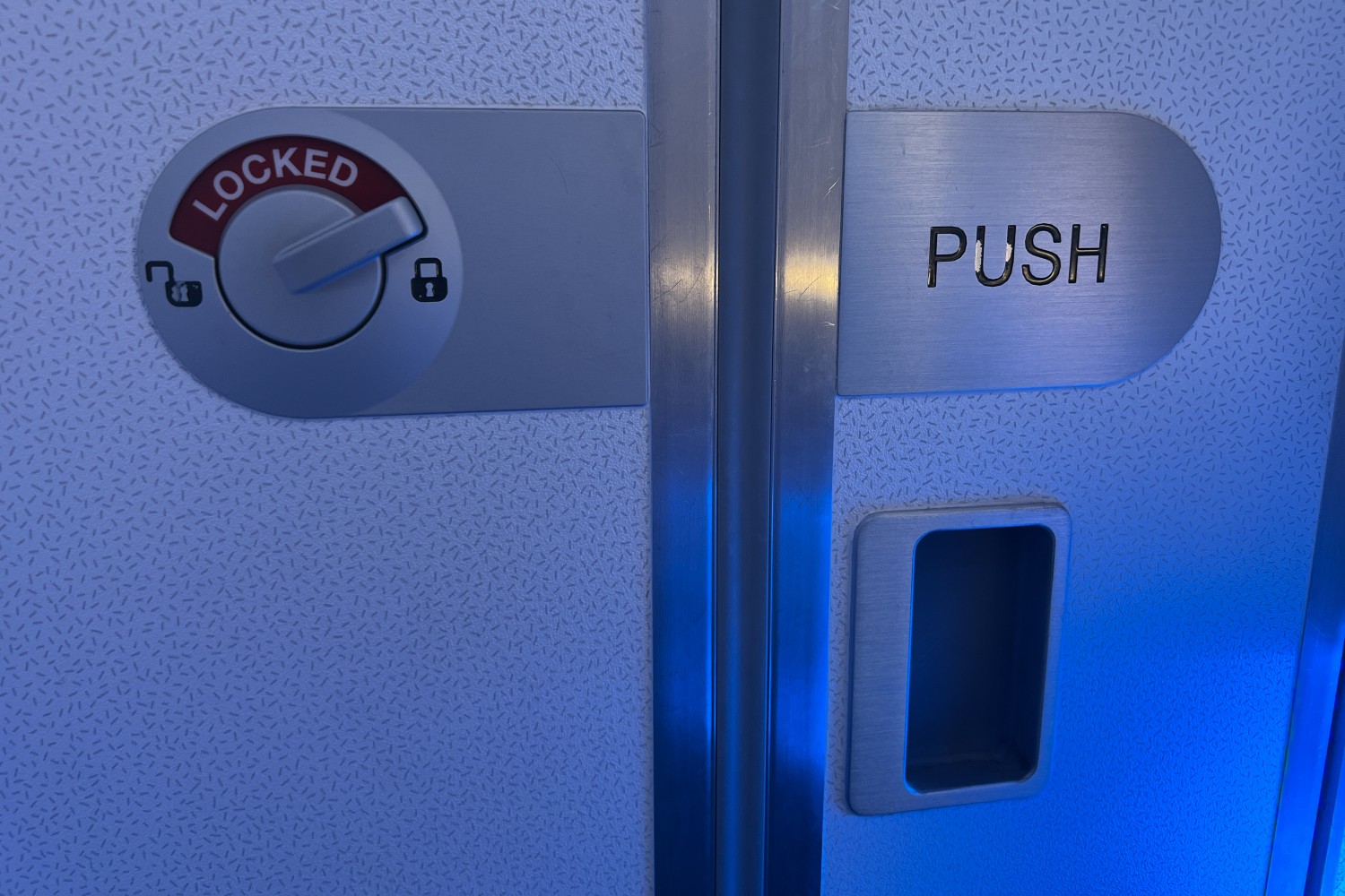 Airplane bathroom