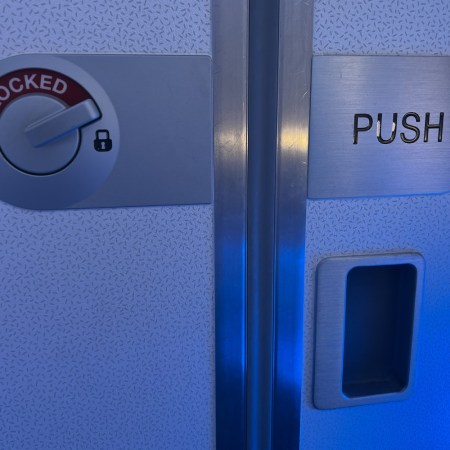 Airplane bathroom