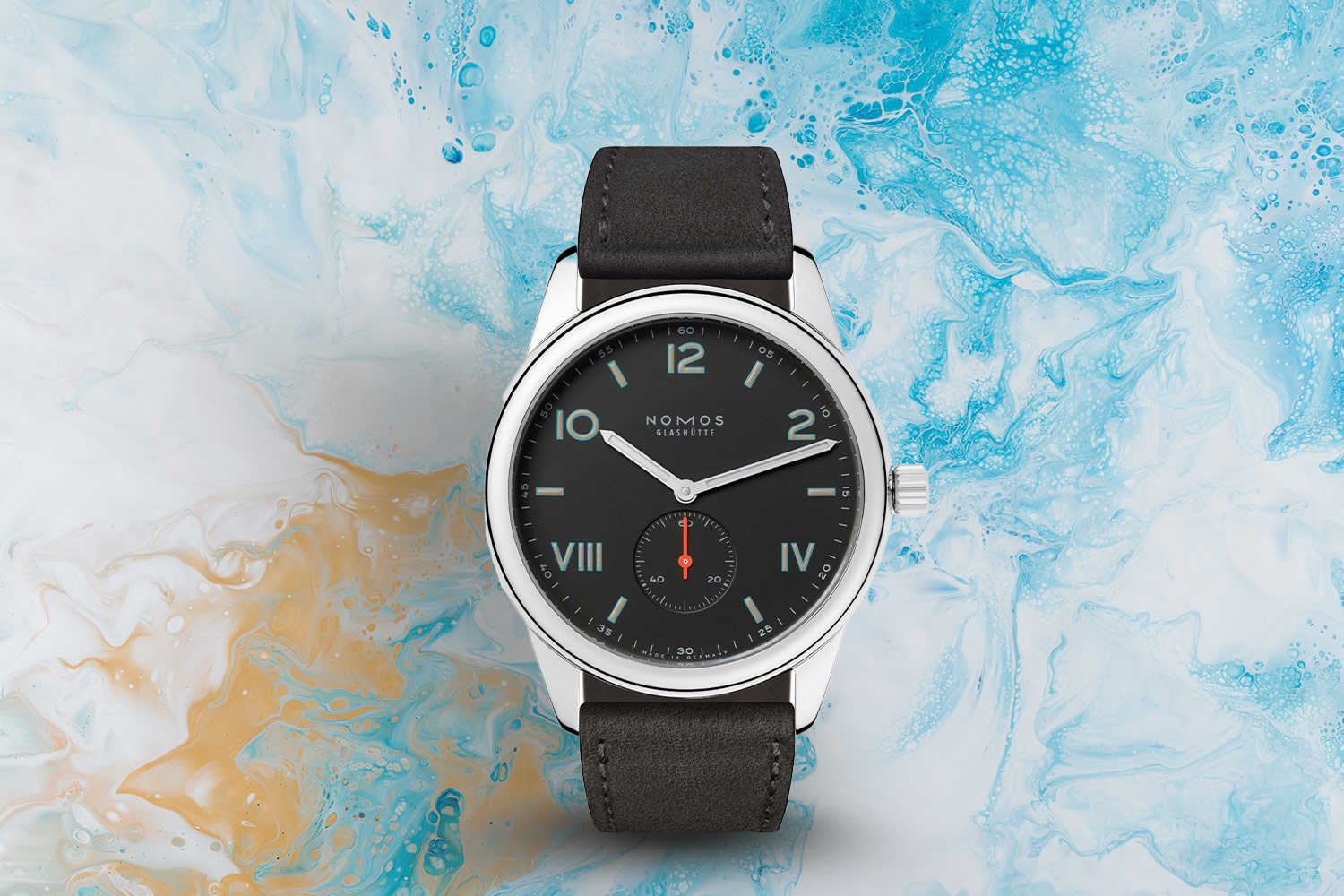 Black and white watch.