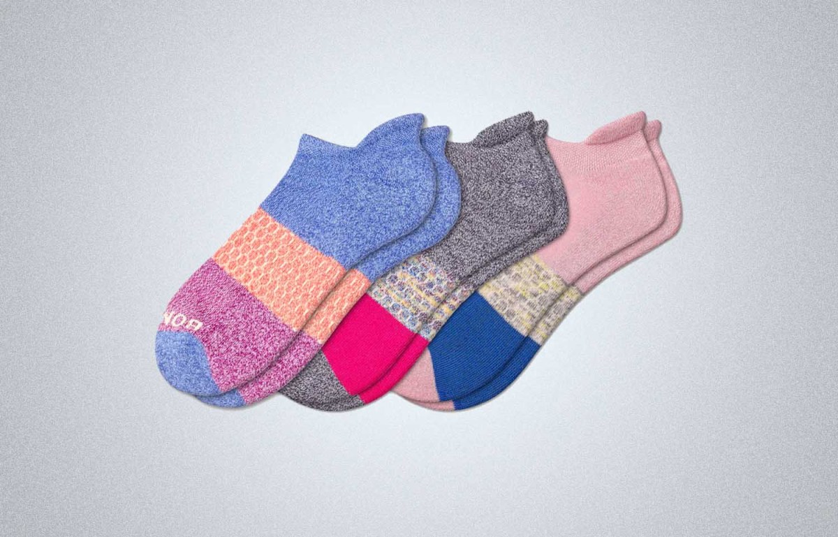 Bombas Assorted 3-Pack Tri-Block Ankle Socks
