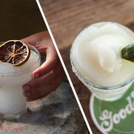 Frozen Carriqui Margarita (left) and Goode Company’s Damn Goode Margarita.