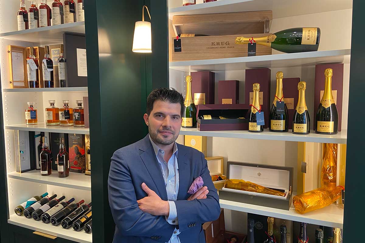 Collezione New York owner Stefano Pileggi in his store