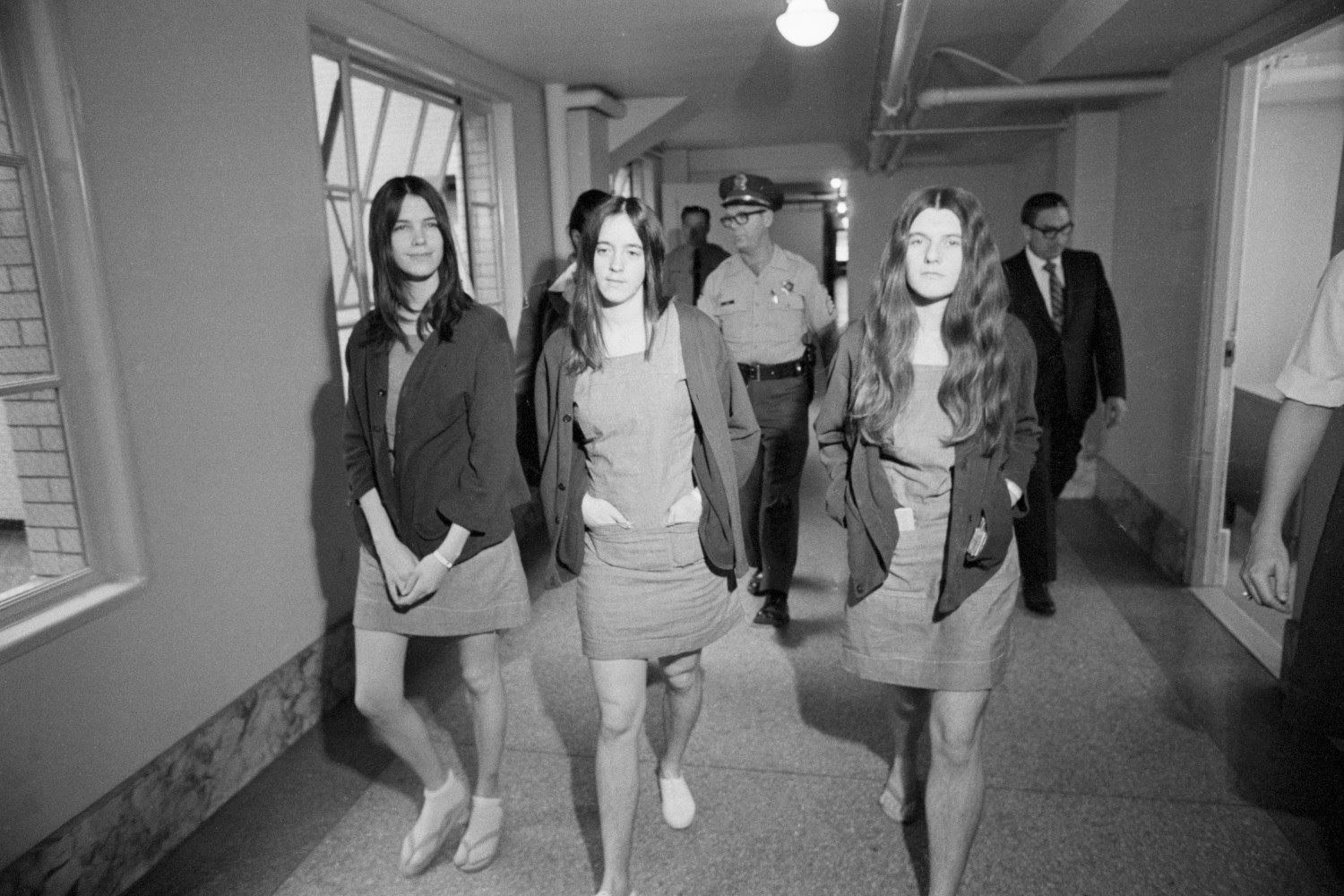 Leslie Van Houten at her trial for murder