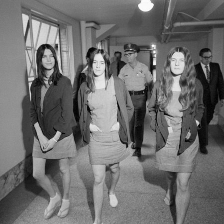 Leslie Van Houten at her trial for murder
