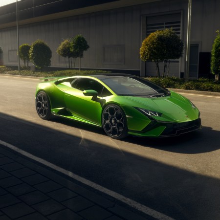 Green Lamborghini car